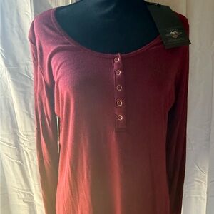 Harley-Davidson Deep Red Long Sleeve Tee